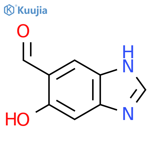 1H-Benzimidazole-5-carboxaldehyde, 6-hydroxy- structure