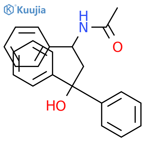 Acetamide,N-(3-hydroxy-1,3,3-triphenylpropyl)- structure