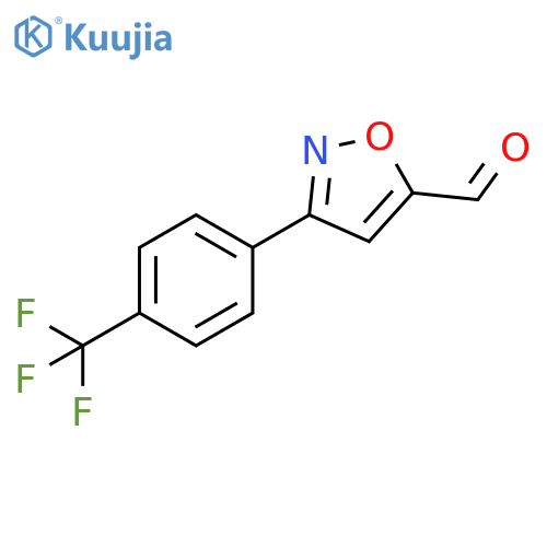 3-[4-(trifluoromethyl)phenyl]-1,2-oxazole-5-carbaldehyde structure