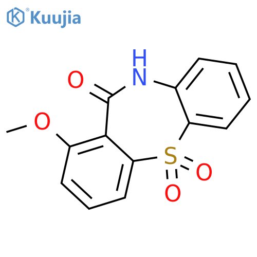 Dibenzo[b,f][1,4]thiazepin-11(10H)-one, 1-methoxy-, 5,5-dioxide structure
