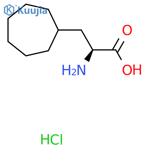 (2S)-2-amino-3-cycloheptylpropanoic acid hydrochloride structure