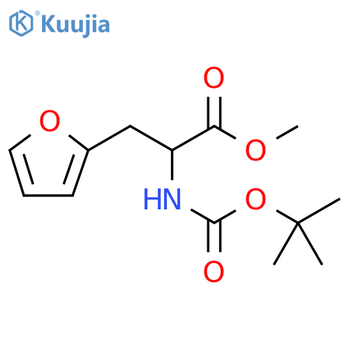 methyl 2-{(tert-butoxy)carbonylamino}-3-(furan-2-yl)propanoate structure