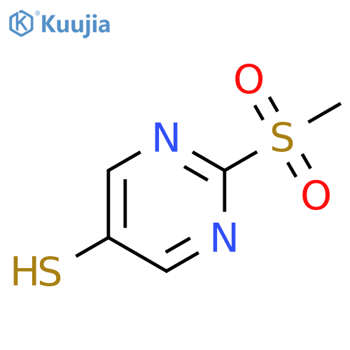 2-methanesulfonylpyrimidine-5-thiol structure