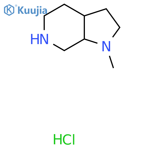 1-Methyl-octahydro-1H-pyrrolo[2,3-c]pyridine hydrochloride structure