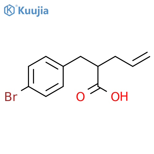 Benzenepropanoic acid, 4-bromo-α-2-propen-1-yl- structure