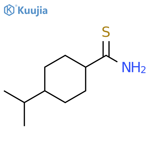 Cyclohexanecarbothioamide, 4-(1-methylethyl)- structure