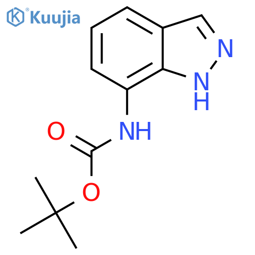 tert-butyl N-(1H-indazol-7-yl)carbamate structure