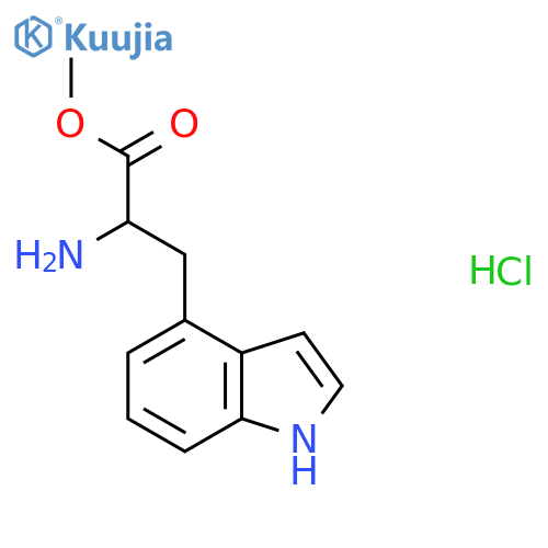 Methyl 2-Amino-3-(1h-indol-4-yl)propanoate Hydrochloric Acid Salt structure
