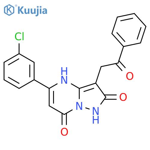 5-(3-Chlorophenyl)-3-(2-oxo-2-phenylethyl)pyrazolo[1,5-A]pyrimidine-2,7(1H,4H)-dione structure
