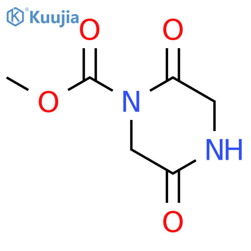 1-Piperazinecarboxylicacid, 2,5-dioxo-, methyl ester structure