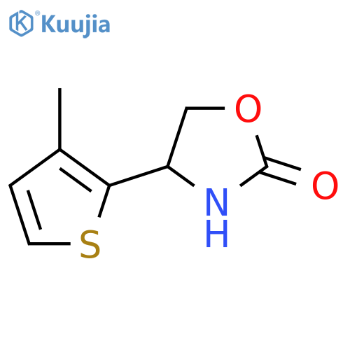 4-(3-methylthiophen-2-yl)-1,3-oxazolidin-2-one structure