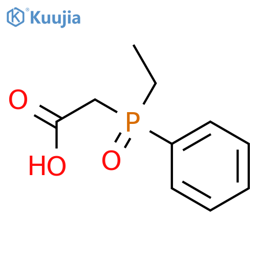 Aceticacid, 2-(ethylphenylphosphinyl)- structure