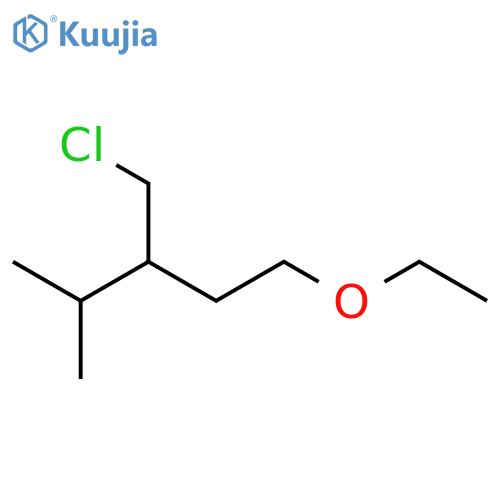 Pentane, 3-(chloromethyl)-1-ethoxy-4-methyl- structure