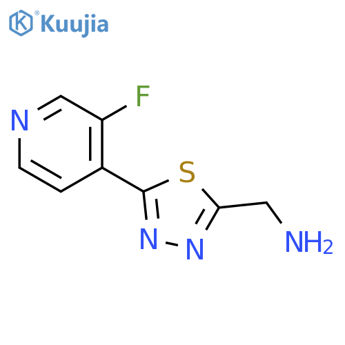 5-(3-fluoropyridin-4-yl)-1,3,4-thiadiazol-2-ylmethanamine structure