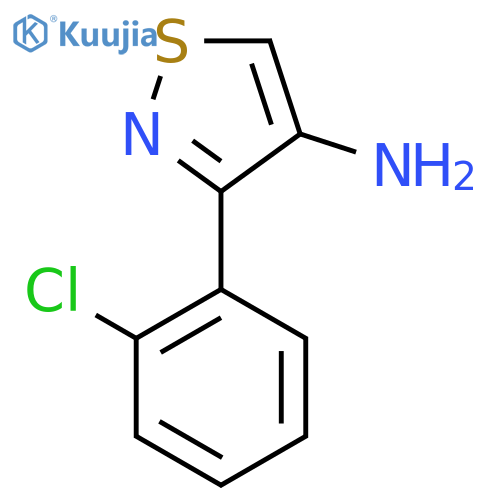 3-(2-Chlorophenyl)-1,2-thiazol-4-amine structure