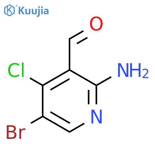 2-Amino-5-bromo-4-chloronicotinaldehyde structure