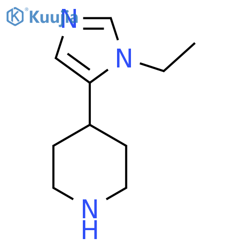 4-(1-ethyl-1H-imidazol-5-yl)piperidine structure