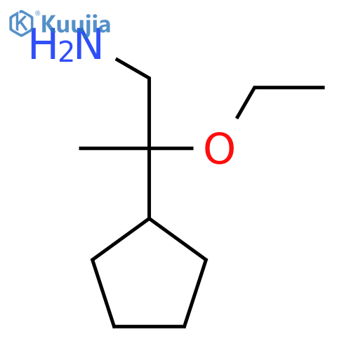 2-cyclopentyl-2-ethoxypropan-1-amine structure