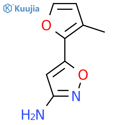 5-(3-methylfuran-2-yl)-1,2-oxazol-3-amine structure