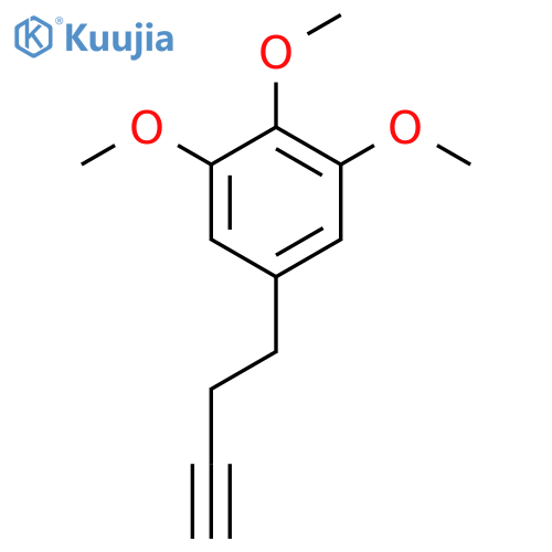 5-(but-3-yn-1-yl)-1,2,3-trimethoxybenzene structure