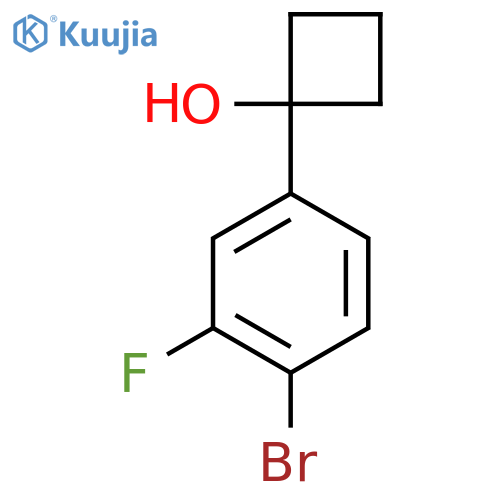 1-(4-Bromo-3-fluorophenyl)cyclobutanol structure