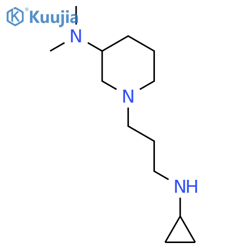 1-[3-(cyclopropylamino)propyl]-N,N-dimethylpiperidin-3-amine structure