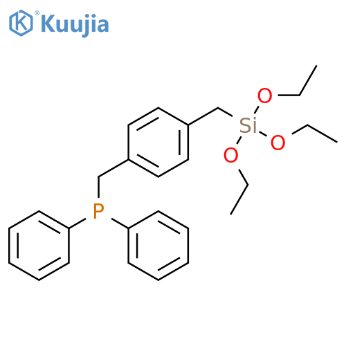 Phosphine, diphenyl[[4-[(triethoxysilyl)methyl]phenyl]methyl]- structure