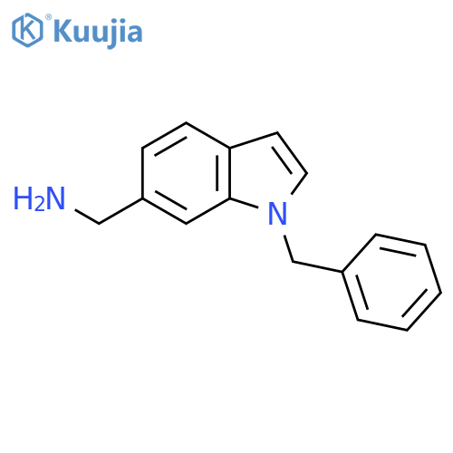 (1-Benzyl-1H-indol-6-yl)methanamine structure