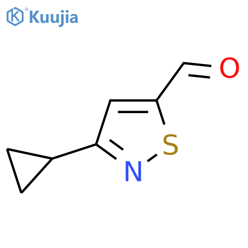 3-Cyclopropyl-1,2-thiazole-5-carbaldehyde structure