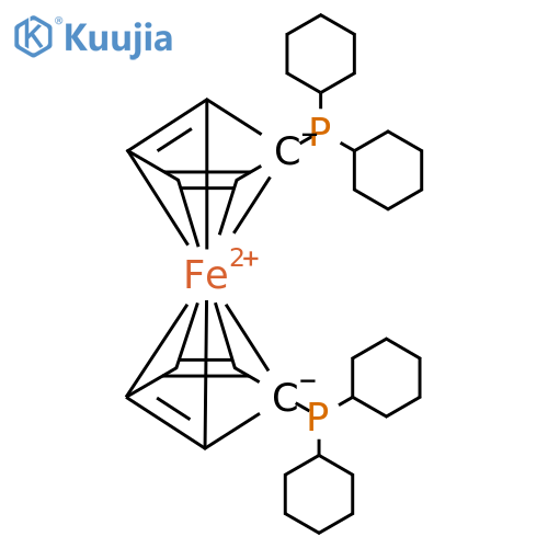 1,1-Bis(dicyclohexylphosphino)ferrocene structure
