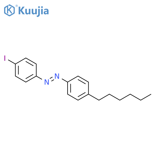 (E)-1-(4-Hexylphenyl)-2-(4-iodophenyl)diazene structure