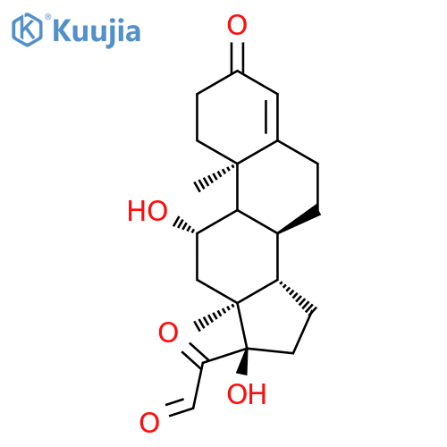 Pregn-4-en-21-al,11,17-dihydroxy-3,20-dioxo-, (11b)- structure