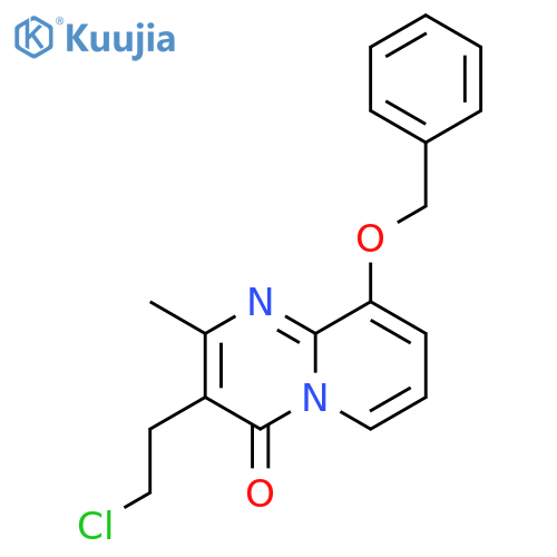 3-(2-Chloroethyl)-2-methyl-9-(benzyloxy)-4H-pyrido1,2apyrimidin-4-one structure