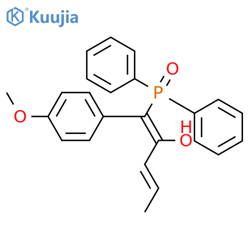 1,3-Pentadien-2-ol, 1-(diphenylphosphinyl)-1-(4-methoxyphenyl)-, (Z,E)- structure