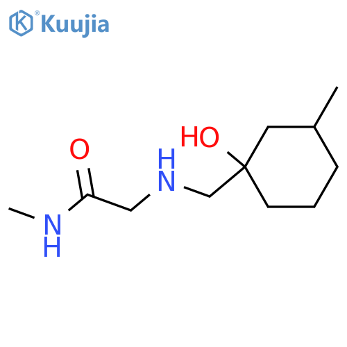 2-{(1-hydroxy-3-methylcyclohexyl)methylamino}-N-methylacetamide structure