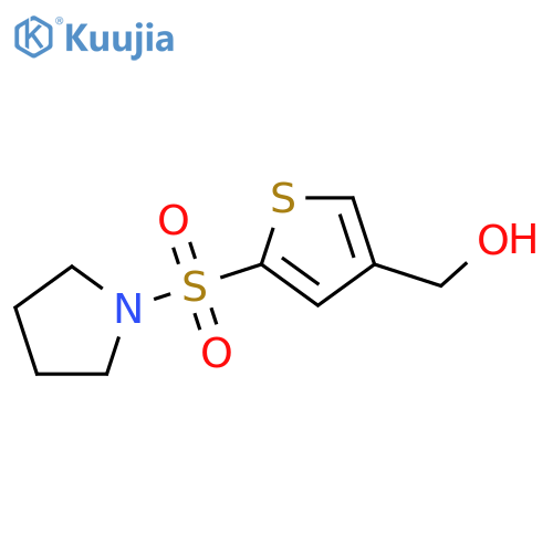 5-(pyrrolidine-1-sulfonyl)thiophen-3-ylmethanol structure