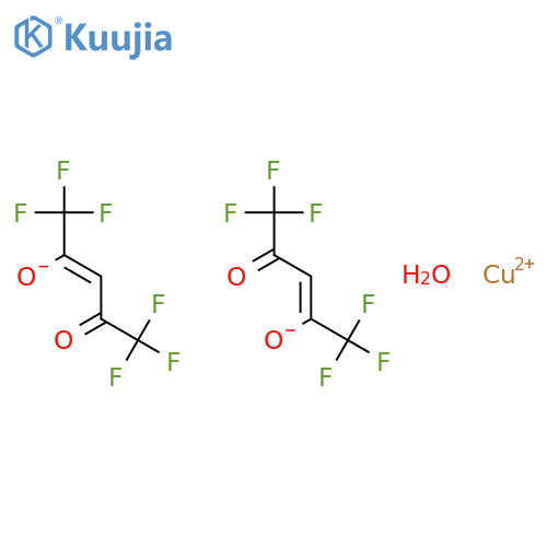 Copper(II)hexafluor-2,4-pentanedionate structure