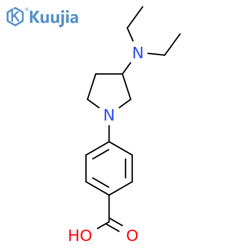 4-3-(diethylamino)pyrrolidin-1-ylbenzoic acid structure