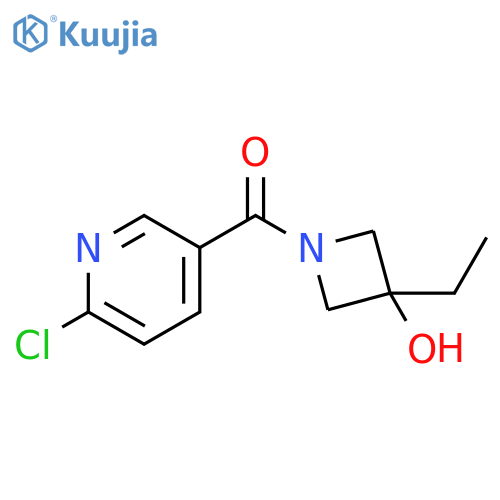 (6-Chloro-3-pyridinyl)(3-ethyl-3-hydroxy-1-azetidinyl)methanone structure