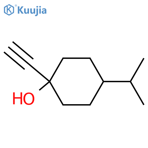 1-ethynyl-4-(propan-2-yl)cyclohexan-1-ol structure