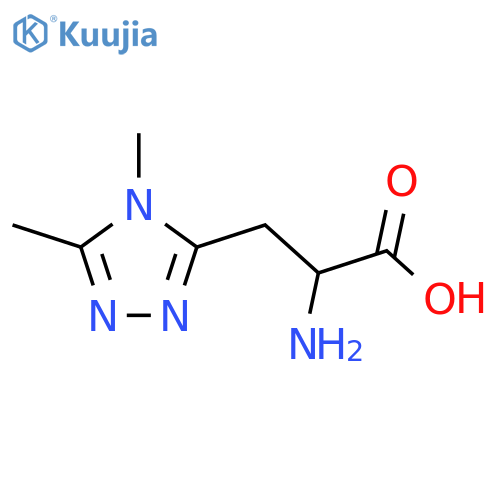 2-amino-3-(dimethyl-4H-1,2,4-triazol-3-yl)propanoic acid structure