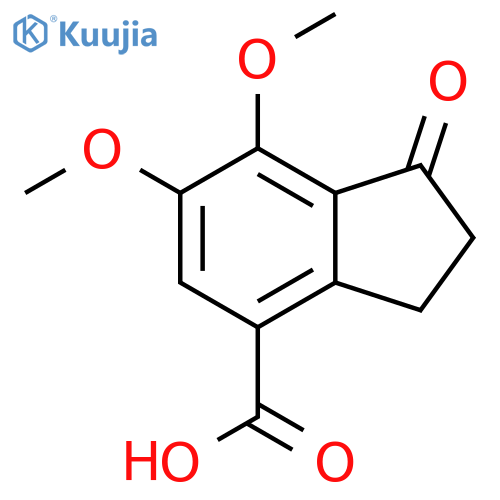 1H-Indene-4-carboxylic acid, 2,3-dihydro-6,7-dimethoxy-1-oxo- structure