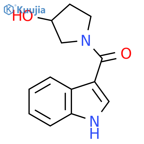 1-(1H-indole-3-carbonyl)pyrrolidin-3-ol structure