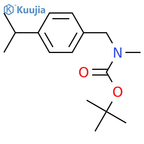 tert-butyl N-methyl-N-{4-(propan-2-yl)phenylmethyl}carbamate structure