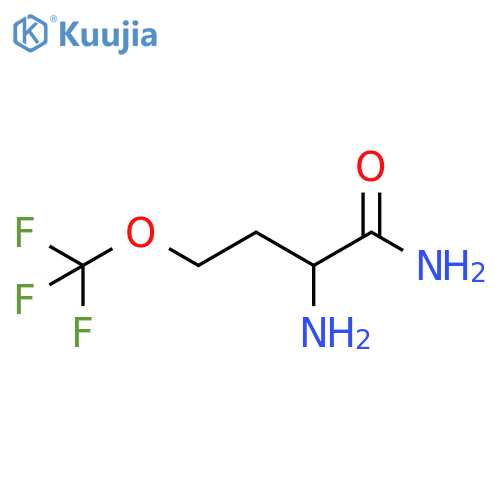 2-amino-4-(trifluoromethoxy)butanamide structure