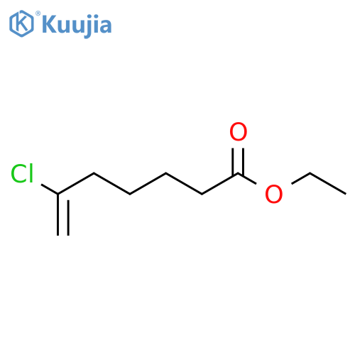 6-Heptenoic acid,6-chloro-, ethyl ester structure