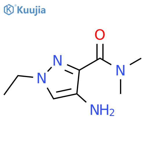 4-amino-1-ethyl-N,N-dimethyl-1H-pyrazole-3-carboxamide structure
