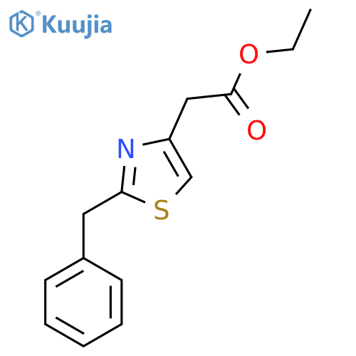 (2-Benzyl-thiazol-4-yl)-acetic acid ethyl ester structure
