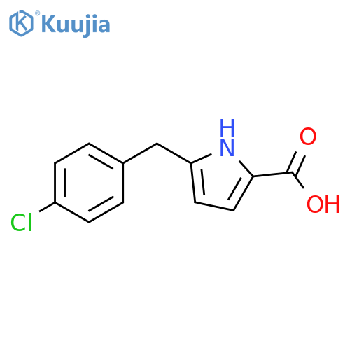 5-(4-Chloro-benzyl)-1H-pyrrole-2-carboxylic acid structure