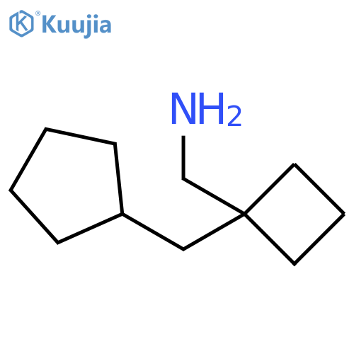 1-(cyclopentylmethyl)cyclobutylmethanamine structure